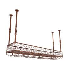 YUNRUX Hanging Wine Rack With Glass Holders For Ceiling Mount - Multicolor - View 6