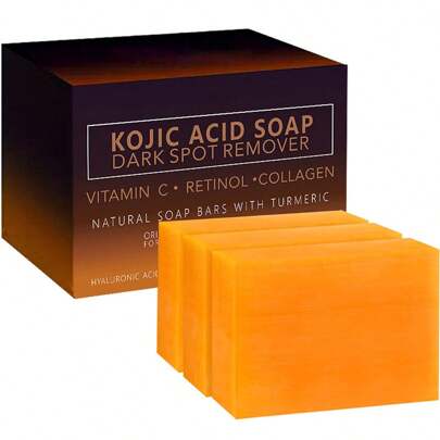 Kojic Acid Soap, Glutathione & Ginger Essential Oil Handmade Soap, Turmeric Soap