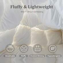 Down Comforter Super Soft Down Comforter Core Replacement Luxury Hotel Comforter Core Anti-Allergy Series Spring, Summer, Fall, Winter, Fluffy And Lightweight Comforter Core, Quiet Shell, As A Christmas Gift, Mother And Baby, Student Comforter