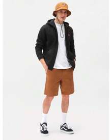 Dickies Oakport Zip Hoodie Black - Black - View 4