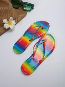 Women's Thong Yoga Mat Sandals, Comfortable Beach Flip Flops With Arch Support, 2025 Women's Memory Foam Slippers - Faux Leather Ladies Slides And Women Beach Sandals - Women Flat Shoes