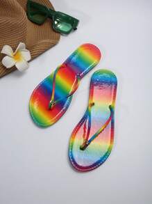 Women's Thong Yoga Mat Sandals, Comfortable Beach Flip Flops With Arch Support, 2025 Women's Memory Foam Slippers - Faux Leather Ladies Slides And Women Beach Sandals - Women Flat Shoes