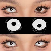 1 Cặp Kính Áp Tròng Màu Mềm Trang Điểm 14.5mm Dùng Một Lần Trong 1 Năm 2 Chiếc Kính Áp Tròng Mắt Trang Phục Hóa Trang Halloween - Dùng một lần hàng năm - Xem 5