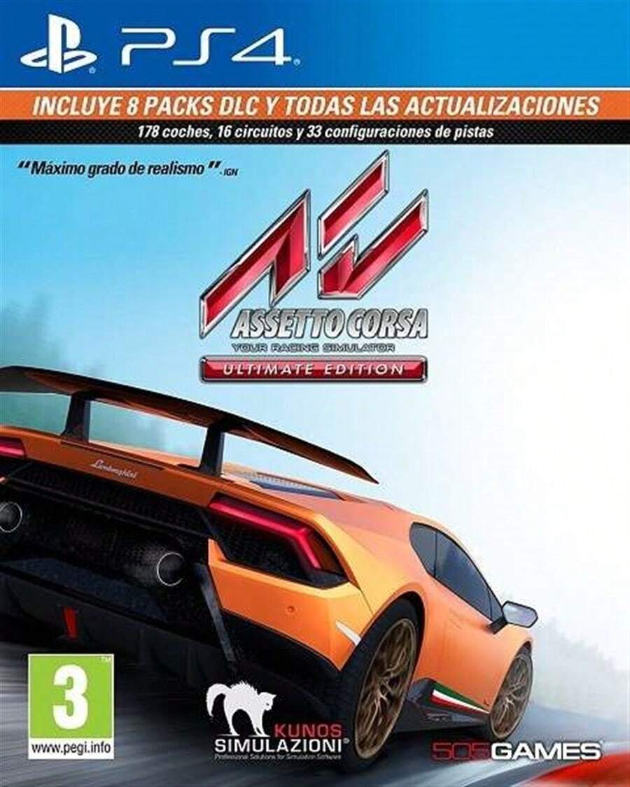 Assetto Corsa Ultimate Edition Game For Sony PlayStation 4, PS4 Console [PAL SPAIN] - Multicolor - View 1