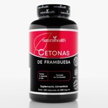 Natural Health. Cetonas de Frambuesa. Frasco con 120 Cápsulas 500mg. Ingredientes naturales. - Frambueza - Ver 1