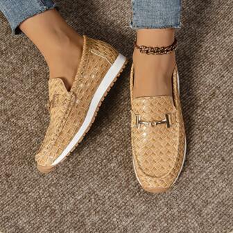 女士一脚蹬乐福鞋，轻便舒适，软底休闲运动鞋，春/秋