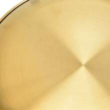 1pc, Dinner Plate, Stainless Steel Food Serving Tray, Large Round Tray Platter For Barbecue Cake Salad Dish For Home Restaurant