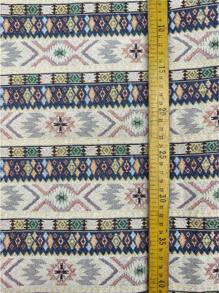 1 块波西米亚风格提花面料，DIY 缝纫面料，预切 19 英寸 X 58.2 英寸，36 英寸 X 58.2 英寸，厚面料，适用于手工沙发套、桌布、枕头、服装、包包、连衣裙、裙子、帽子、背景面料等。Sadu 风格编织面料