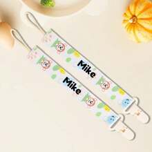 Custom Pacifier Clip,Personalized Pacifier Clip With Name,Customized Pacifier Clips Baby Girl,Customizable Animal Pattern Pacifier Clip,First Gift For Your Child,Diy Custom Name,Baby Essentials,Baby Girl Gifts,Baby Boy Gifts,Decoration,Multi-Purpose,Friend Gifts/Birthday Gifts,Children's Growth Souvenirs Back To School,Multi-Functional,Ornamental,Letter,Stylish,Modern,Colorful,Cute,Adorable,Casual,Custom,Personalised,Unique,Customized,Ideal Gifts For Him,Ideal Gifts For Her