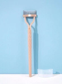 1 Set Stainless Steel Lash Comb, Fine Tooth Lash Brush, Portable Eyelash Curler Accessory, Makeup Tool