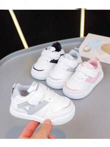 0-6 años niños y niñas zapatos blancos, Tenis de lona para niños y niñas, con doble gancho y bucles, para bebés, Tenis de lona para bebés y niñas, antideslizantes, para caminar, Zapatos de lona antideslizantes para bebés y niñas, para niños pequeños, zapatos casuales ligeros, zapatos deportivos y casuales para niños,zapatos deportivos de moda para niños, zapatos casuales para niños - Gris - Ver 6