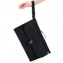 Colchoneta cambiador portátil, estación de cambio de pañales de viaje extraíble con bolsillo para toallitas, gran regalo para baby shower de recién nacidos, niñas y niños pequeños