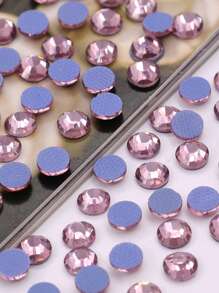 1440pcs/Bag SS12 Multi Color Glass Strass Stone Flatback Hotfix Rhinestones With Glue , 3mm Round Flat Back Hotfix Rhinestone For Clothing Shoes Hats Decoration - SS12(1440pcs/bag) - View 13