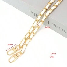 120cm Long PU Leather Bag Strap For Crossbody Shoulder Bag Strap Replacement Accessories For Handbags 8mm Wide Bag Chain