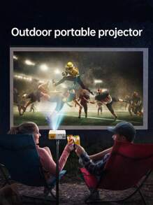 1 Pieza Proyector Pequeño Y Portátil Led Hd 1080p Para Cine En Casa