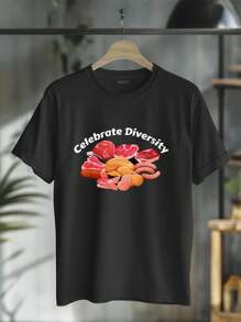 100% Cotton Celebrate Diversity BBQ Grill Clothing Apparel Funny Meat T-Shirt