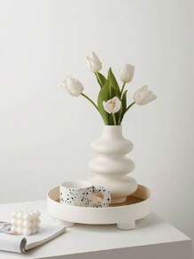 1 款轻奢艺术白色花瓶，婚礼和家居装饰的理想之选。圆形中心装饰适用于客厅、卧室和茶几，是现代家居装饰、中心装饰、母亲节礼物、毕业礼物以及客厅和卧室婚礼装饰的最佳选择。 - 彩色 - 查看 10