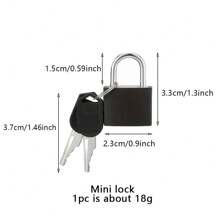 Set de 3/6/8 candados mini portátiles de plástico de colores con llave, cierre manual de para taquillas, equipaje, maletas, set de candados para viaje - regalo ideal para viajeros