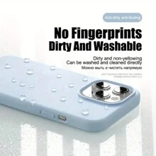 1 pieza Funda de teléfono azul resistente a golpes, delgada y de unicolor compatible con Apple 16, 16 Pro, 16 Plus, 16 Pro Max / Camon 19, Camon 19 Pro 4G, Camon 19 Pro 5G / Compatible con Infinix Hot 12, resistente al agua, a caídas y a arañazos, versión internacional, no la versión nacional - azul real - Ver 7