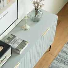 Sideboard Buffet Cabinet, Modern Accent Cabinet With 4 Door, Entryway Cabinet With Storage For Living Room, Dinning Room,Gray