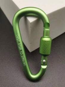 2pcs Outdoor Aluminum Alloy Mountaineering Buckle Fast Hanging 6th Locked Key Chain Backpack Buckle D-Type Wind Rope Buckle With Lock.