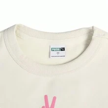 Puma Casual Crew Neck Pullover Sweatshirt, Versatile Sports Wear - Beige - View 3