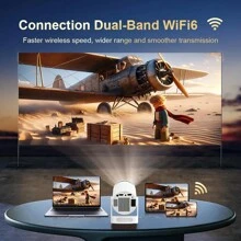 VELEC HY300 Pro HIFI Proiettore con altoparlante Android 11 Dual Wifi6 280ANSI Allwinner H713 BT5.0 1280*720P 4K aggiornamento Proiettore audio per film
