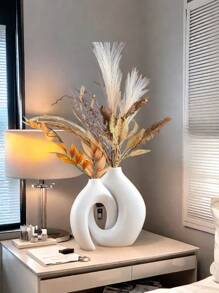 2 piezas Conjunto creativo de pareja para decoración del hogar, Jarrón de combinación de tamaño grande y mediano, Ornamento de mesa interior, Apropiado para decoración interior, Se puede usar en las cuatro estaciones