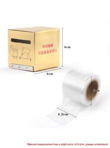 HMQ beauty 卸除睫毛用的保鲜膜，专业睫毛延长清洁工具套装（带容器） - 無色 - 查看 7