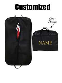 Custodia antipolvere personalizzata, borsa protettiva impermeabile per abiti da sposa, borsa tote antipolvere nera, borsa da viaggio con cerniera, adatta per abiti, vestiti, gonne e cappotti, dimensioni 24 pollici x 40 pollici, borsa porta abiti da viaggio, adatta per abiti, cappotti, t-shirt, giacche, borsa antipolvere per armadio rinforzata, multifunzionale, durevole, bella, riutilizzabile, raffinata, elegante, di alta qualità, ricca di colori, moderna, personalizzabile, unica, raffinata e romantica.