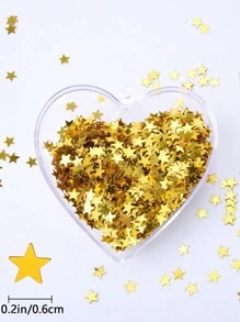 3000 pezzi Coriandoli a forma di stella glitterati, dorati, metallici, per decorazioni di matrimoni, compleanni, baby shower, festival, feste, forniture per feste