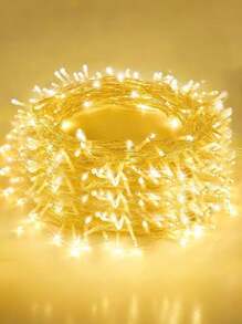 10/20/40/80 Warm Color LED String Lights, Steady & Flashing Firefly Lights, Romantic Decor Lights For Valentine's Day, Battery Powered (Batteries Not Included), Suitable For Indoor/Outdoor, Music Festivals, Weddings, Yards, Living Rooms, Bedrooms