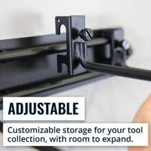 Modular Garage Garden Tool Storage Rack Organizer Wall Mount, Yard Shovel Rack Holder Organization, Heavy Duty Steel Utility Racks, Holds 600 Lbs - 32 inch - View 4