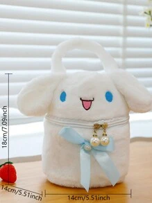 Sanrio 1 pezzo Borsa a tracolla carina da donna, borse a mano con motivi Hello Kuromi, Hello Kitty, MyMelody, Cinnamoroll, borse a cartoni animati, regali di Natale e Capodanno