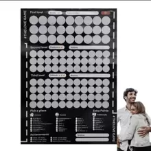 100 Sexy Games For Couples, Fun Activity Posters For Date Nights, Romantic Adventure Couple Scratching Posters To Promote Couple Relationships, Indoor Living Room Decoration Posters Perfect Christmas, Halloween, Valentine's Day Gifts
