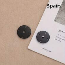 2/5/8颗手工隐形按扣，1.5厘米/0.59英寸缝纫按扣开口，适用于夹克、外套、开衫、手提包、钱包、锁具、防滑、外衣 - 彩色 - 查看 14