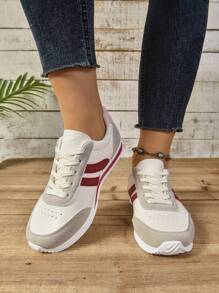 Damen Mode Lässig Sport Sneaker, weiche Sohle bequem atmungsaktiv Skaterschuhe