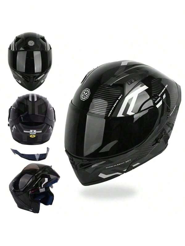 Casco Moto Abatible Deportive Con Certificado Dot Lentes
