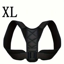 1 Piece Of Men's And Women's Posture Corrector, Outdoor Running Fitness Corrector With Adjustable Upper Back Support Collarbone, Providing Comfortable Neck And Shoulder Alignment For Men's And Women's Physical Health. Fixed Upper Back Support Ankle, Back And Shoulder Invisible Underwear, Black