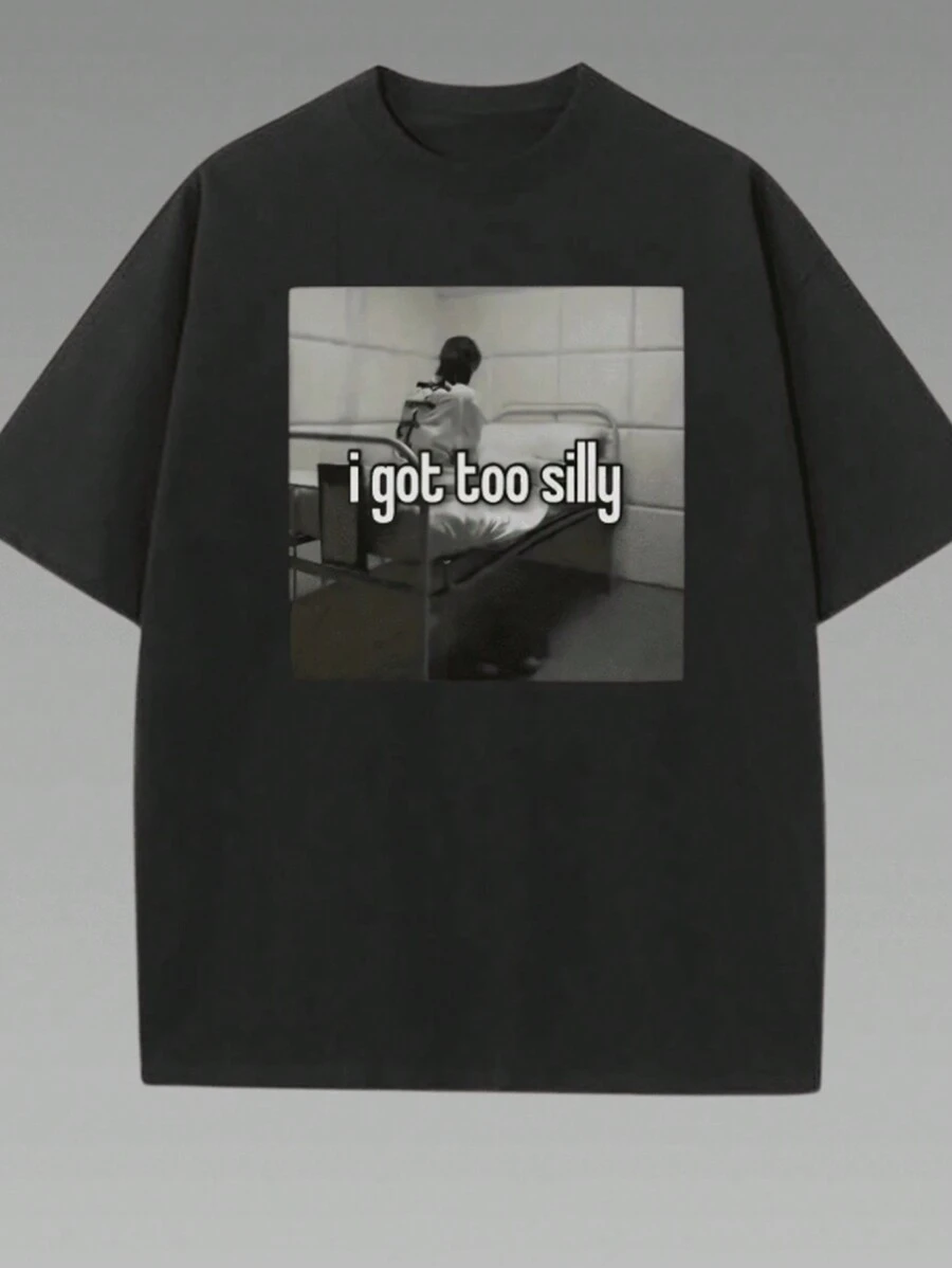 Oversized T Shirt Women Graphic Tees Women Summer Tops Solid Color Casual Women's Printed Round Neck Large Size T-Shirt, Suitable For Home, Sports And Shopping, Soft And Comfortable, Suitable For Spring And Summer Wear, Women's Tops, Women's Gifts - 黑色 - 查看 1