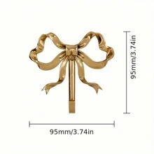 Gold Bow Hook For Wall Decor, Bowknot Brass Hook Wall Hooks For Hanging, Creative New Hook, Nordic Retro Clothes Hook, Gold Coat Hooks Wall Peg Hook