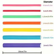 42pcs/Set Flexible Curling Rods Hair Twist Flexi Rods Hair Curlers Set Twist Foam Hair Rollers DIY No Heat Hair Rods Rollers For Short Long Hair