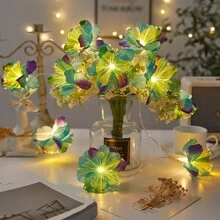 1 Peça Luz de Corda em Forma de Flor de Jasmim LED, Iluminação Decorativa para Casamento, Festa de Feriado, Decoração Doméstica