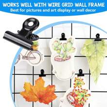 5/10/20/30/50/60/100 Packs Black Metal Paper Sealing Bulldog Binder Clips For Food Bags Metal Hinge Clip File Clamps For Crafts, Food Bags, Drawing, Photo At Home Kitchen Office, Back To School, School Supplies - Black - View 4