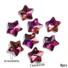 8 peças 13mm pingentes de cristal austríaco em forma de estrela encantos de cristal brilhantes de alta qualidade para fazer joias faça você mesmo colar exclusivo brincos acessórios suncather