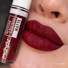 Mahav Matte Liquid Lipstick - Garnet - View 1