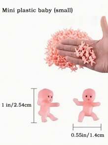 30/60/100pcs Mini Plastic Figurines, Ice Cubes Game, Bath Time, Gender Reveal Party Decor, Birthday Cake Toppers, Party Favors, Wedding, Baking Decoration
