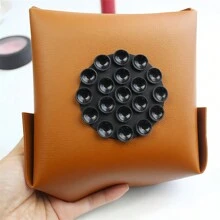 1PC Nordic Style PU Leather Storage Tray, Desktop Storage Tray, Jewelry And Cosmetics Key Storage Tray, Living Room Snack And Fruit Tray