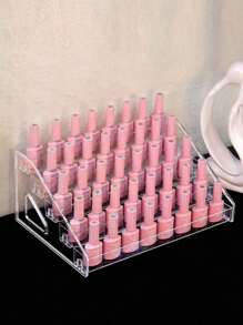 3/4/5/6/7 Tier Transparent Acrylic Nail Polish Display Stand, Multi-Layer Display Rack, Cosmetic Organizer, Glasses Rack, Frame, Jewelry Stand, Storage Box, Suitable For Home, Living Room, Office Decor, Bedroom Desk Organization, Birthday Gift