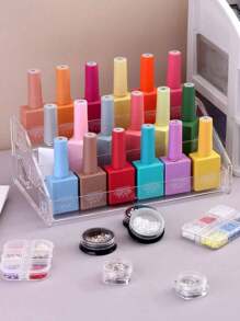 3/4/5/6/7 Tier Transparent Acrylic Nail Polish Display Stand, Multi-Layer Display Rack, Cosmetic Organizer, Glasses Rack, Frame, Jewelry Stand, Storage Box, Suitable For Home, Living Room, Office Decor, Bedroom Desk Organization, Birthday Gift